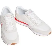 Calvin Klein Jeans RETRO RUNNER ESS MIX MAT Sneaker Freizeitschuh, Halbschuh, Schnürschuh mit Logo-Emblem