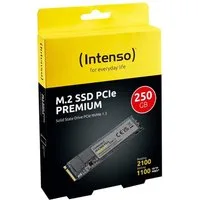 Intenso Intenso SSD M.2 PCIe Express interne Festplatte Premium 3D NAND 250GB SSD-Festplatte