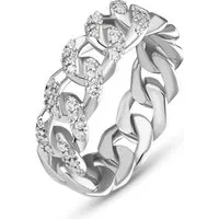JETTE Silberring JETTE Damen-Damenring 925er Silber 40 Zirkonia, Zirkonia, synthetisch