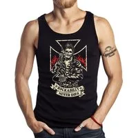 GASOLINE BANDIT® Tanktop Muskel-Shirt: Rockabilly Never Dies