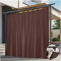 BTTO V&G Outdoorgardine Vorhänge mit Magic Tape,Balkon Vorhang,Outdoor Vorhang Wasserdichte (1 St), verdunkelnd, Verdunkelungsvorhänge
