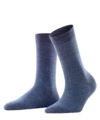 FALKE - FALKE Softmerino Damen dark blue mel. - Gr. - 39.5