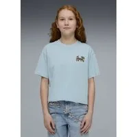 PUMA T-Shirt MID90S RELAXED GRAPHIC TEE G für Jugendliche, Kurzarm, sportlicher Stil, aus Baumwolle