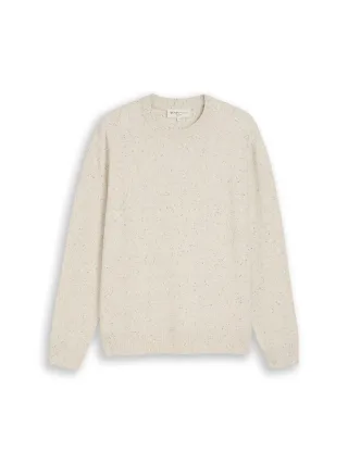 Denim Tom Tailor - Strickpullover aus Baumwolle off white neps - Gr. - L