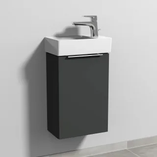 Sanipa 3way Waschtischunterbau zu Villeroy & Boch Avento Waschtisch mit 1 Tür, Graphit-Matt UP6271B