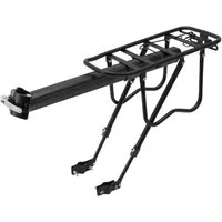 MidGard Fahrrad-Gepäckträger für Sattelstütze mit Rücklichthalterung- verstellbar für 24 - 29 Zoll, elastbar bis maximal 20 kg