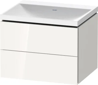 Duravit L-Cube c-shaped Set wandhängend Weiß Hochglanz 600x480x480 mm - LC6950N22220000 LC6950N22220000