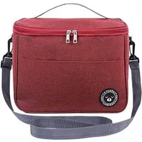 Agger Picknickkorb Lunchbox Tasche, Lunchtasche Isoliert, Faltbar Kleine Kühltasche, Tragbar Lunchbox Tasche Für Arbeit Reisen Büro Picknick