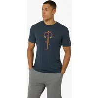 SUPER.NATURAL Print-Shirt für Herren, Merino VINTAGE BIKE TEE Bike Motivation Motiv, atmungsaktiv
