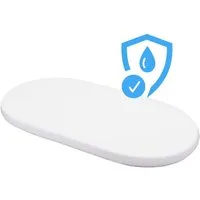 Waldin Spannbettlaken Wasserdichtes Spannbettlaken für ovales Waldin 7in1 Babybett, groß, Spannbetttuch