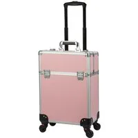 Youyijia Kosmetikkoffer Kosmetikkoffer im Trolley-Stil aus Aluminiumlegierung Koffer für Haar