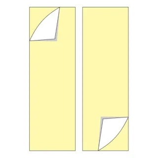 Montagehilfe (doppelseitig klebend) für alle (Alu und Kunststoff) Fahnen und Nasenschilder