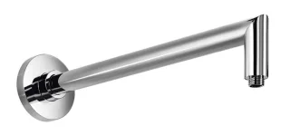 Herzbach Living Spa Wandarm, 420mm, rund abgewinkelt chrom, 11.674200.1.01 11.674200.1.01