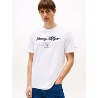 Tommy Hilfiger T-Shirt SCRIPT LOGO TEE mit aufgesticktem Logo
