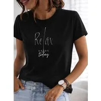 RMK T-Shirt Damen Shirt Rundhals Basic "Relax" aus Baumwolle