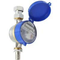 Wassergeräte Kaltwasserzähler Zapfhahnzähler mit Einstrahltechnik 3/4" 110 mm ECO TWO in ONE