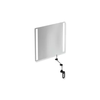 Hewi 801 Kipp-Lichtspiegel LED 801.01B40090 600x540x6mm, matt, tiefschwarz