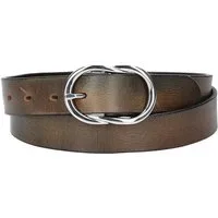 Leder Bazlen Ledergürtel 30mm in Grau mit Schmuckschließe (LB1173B30G-750, 1-St) sehr weiches Vollrindleder