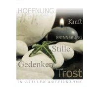 BSB Grußkarten Trauer – Beileid - Kondolenzkarte im Format 11,5 x 17 cm mit