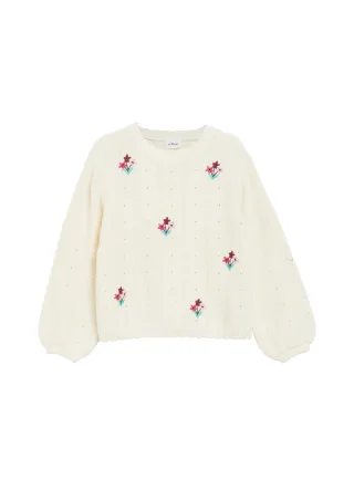 s.Oliver - Strickpullover beige - Gr. - 98