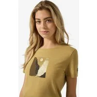 SUPER.NATURAL Print-Shirt für Damen, Merino RIO GRANDE TEE Natur Motiv, atmungsaktiv