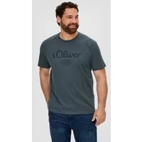 s.Oliver Kurzarmshirt T-Shirt Baumwoll-T-Shirt mit Logo-Print