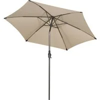 Sekey Sonnenschirm ∅ 220/270/350 cm Gartenschirm mit Kurbel Marktschirm Neigbar, LxB: 270,00x271,00 cm, Sonnenschutz UV50+, Windfest und Stabil, 100% Wasserfest
