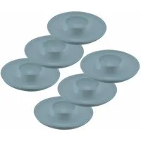 WESTMARK Eierbecher 6 Stk., rund, stapelbar, ø 10 cm, Punto, Blau