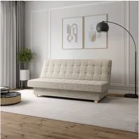 MOEBLO Schlafsofa BELFI, Clic-Clack Schlafsofa aus Webstoff für Wohnzimmer mit Federkern, Kipp- & Klappfunktion, modernes Polstersofa – Eleganz und Komfort vereint, (BxHxT):192x95x92 cm - mit Bettkasten und Schlaffunktion
