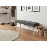 B&D home Essbank PAUL, gepolstert, Federkernbox, mit oder ohne Rückenlehne in 120/140/160cm