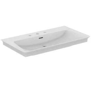 Ideal Standard Möbelwaschtisch La Dolce Vita 860 mm 3 Hahnlöcher mit Überlauf Weiss m.IP, E2676MA E2676MA