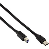 Hama USB 3.0 USB-Kabel High-Speed USB-A USB-B Stecker USB-Kabel, USB 3.0 Typ A,USB 3.0 Typ B, Keine (180 cm), USB 3.0 Anschluss-Kabel, Daten-Kabel für PC Laptop Drucker Scanner etc