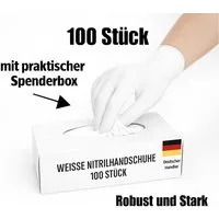 Kemes Einweghandschuhe Nitrilhandschuhe 100 Stück Gummihandschuhe Lebensmittelgeeignet Latexfrei