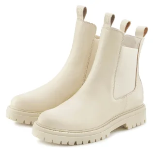 Elbsand Stiefelette "Chelseaboots, Schlupfstiefel, Bikerboots, Sommerstiefelette" aus Leder mit Stretch-Einsätzen