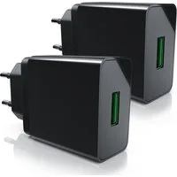 Aplic mit Schnellladefunktion, 18W Quick Charge 3.0, Ladeadapter, Netzteil USB-Ladegerät (3000 mA, 2-tlg., Quick Charge 3.0 USB-Ladegerät 1x USB A QC 3.0 Port / max. 3A über QC)