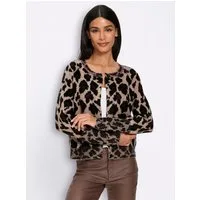 heine Strickjacke Cardigan Langarm Jacquard