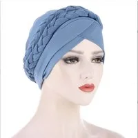 Coonoor Turbanmütze Afrikanischer Damen Geflecht Kopfbedeckung Kopftücher Chemo Kappe (1-St)