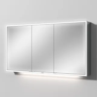 Sanipa Reflection Spiegelschrank MILO 140 mit LED-Beleuchtung, Anthrazit-Glanz, AU03879 AU03879
