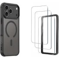 Futurea Handyhülle iPhone 17 Hülle Case Schutzhülle Displayschutz Panzerglas Schutzfolie, für iPhone 17, 17 Air, 17 Pro, 17 Pro Max 20W Ladestecker