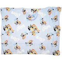 Wohndecke Bluey u Bingo Flanell Decke XL - Warme Kapuzen Kuscheldecke 120x150 cm, Bluey