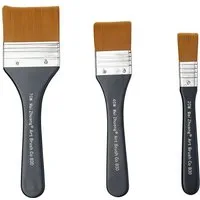 FOUORTUNATE-BEE Malpinsel 3er Set Flachpinsel für Acryl- und Ölmalerei, (3 St), Flachpinsel Set für Malerei mit Acryl- und Ölfarben
