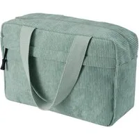 LuxusKollektion Kosmetiktasche Kulturtasche Kosmetiktasche Cord Damen Reise Makeup Green-2