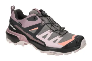 Salomon X ULTRA 360 GTX Damen Wanderschuhe - grau lila schwarz orange