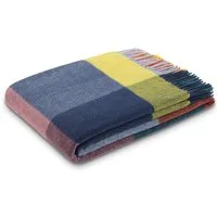 Wohndecke Plaid Vibrant Square, Biederlack, im sommerlichen Karodessin