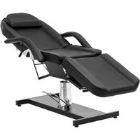 Physa Massageliege Kosmetikliege 200 kg 360° drehbar hydraulische Behandlungsliege, Schwarz