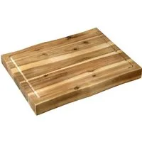 KESPER® Tranchierbrett Schneidebrett, Akazie, FSC, Massivholz, (1-St), inkl. Saftrille