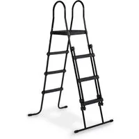 EXIT Poolleiter für Rahmenhöhen 108-122 cm, schwarz, mit Anti-Rutsch-Sprossen