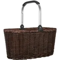anndora Einkaufskorb Weidenkorb mit Alurahmen 22 L, 22 l