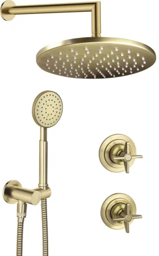 Neuesbad Serie 400 Unterputz Dusch-Set, Oberfläche: messing NB1DENAC_M9QT1