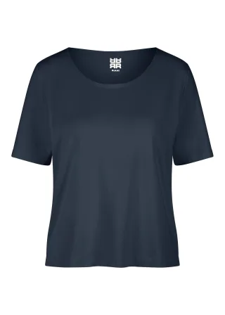 RIANI - Shirt m. Arm deep blue - Gr. - 34